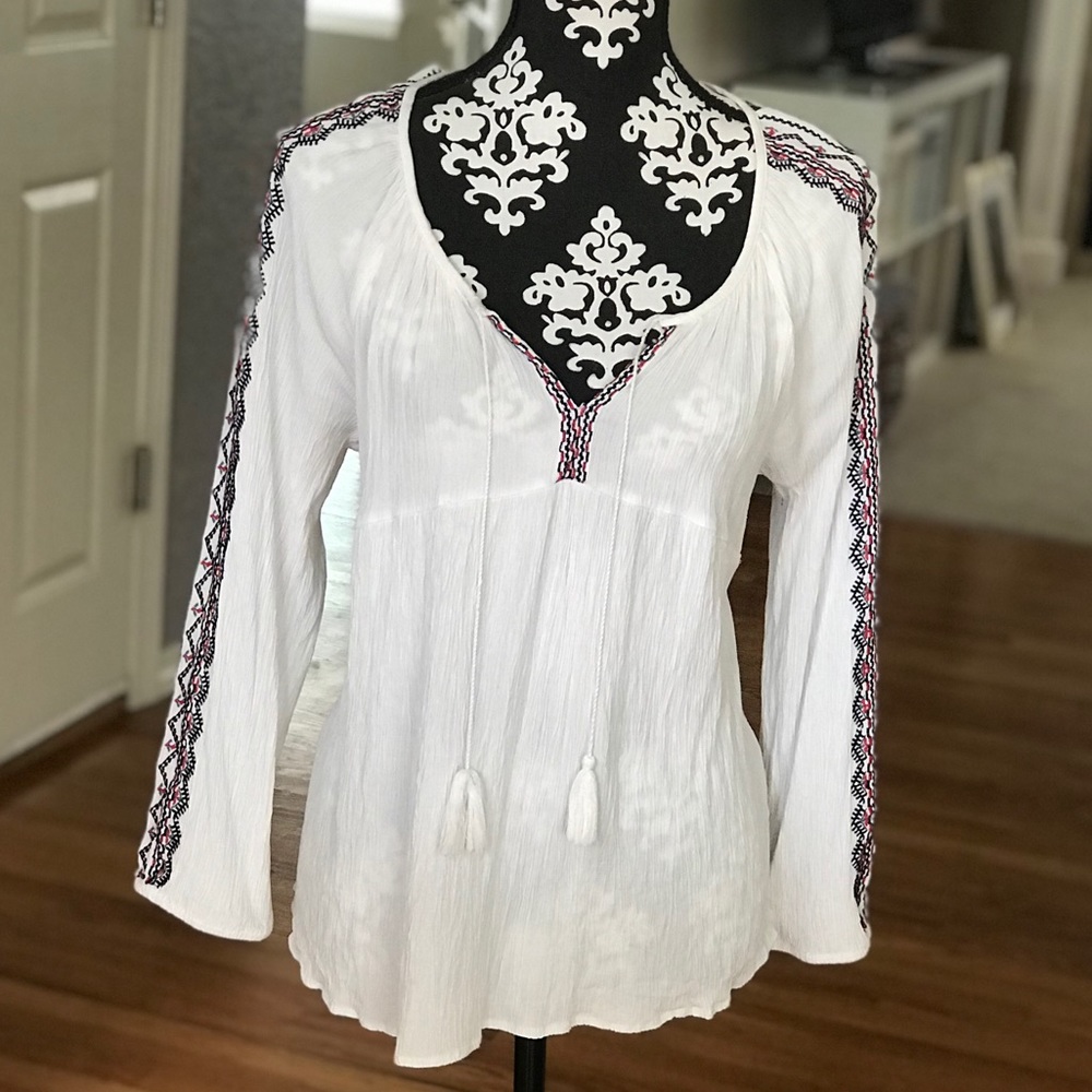 Crinkle Gauze Top